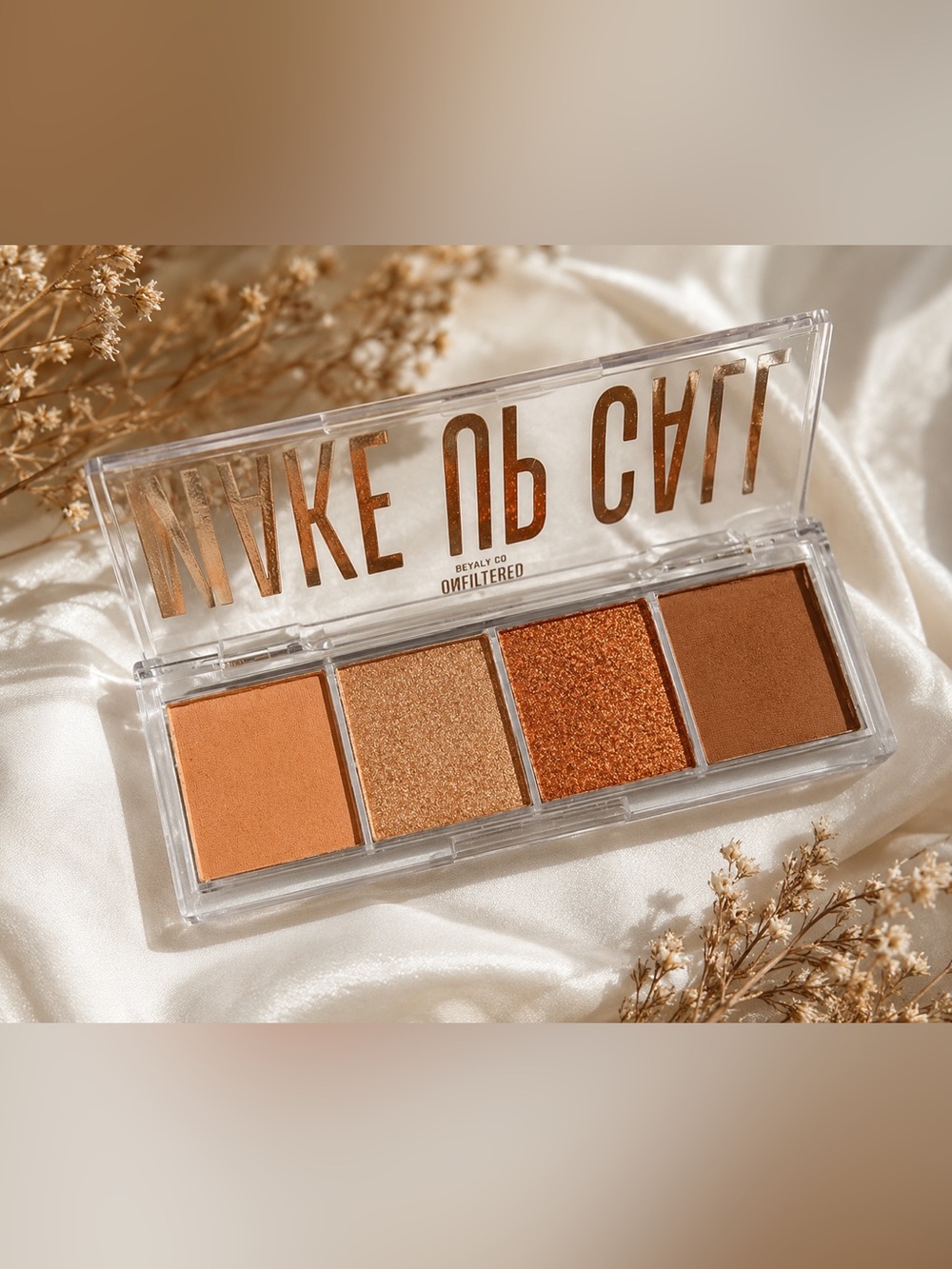 Unfiltered Beauty Eye Love You Eyeshadow Palette – Warm Neutral Shimmer